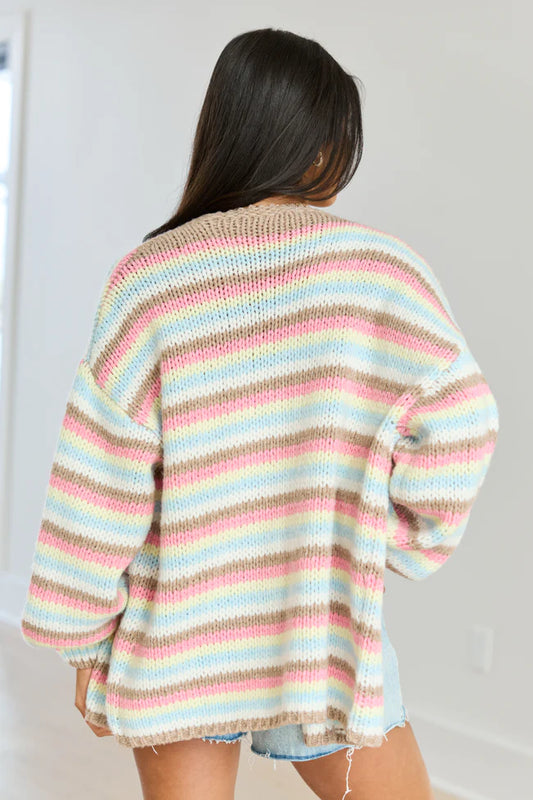 Hayden Striped Cardigan